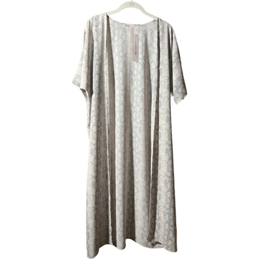 Summer 10 snake‎ print short sleeve kimono - Picture 2 of 4